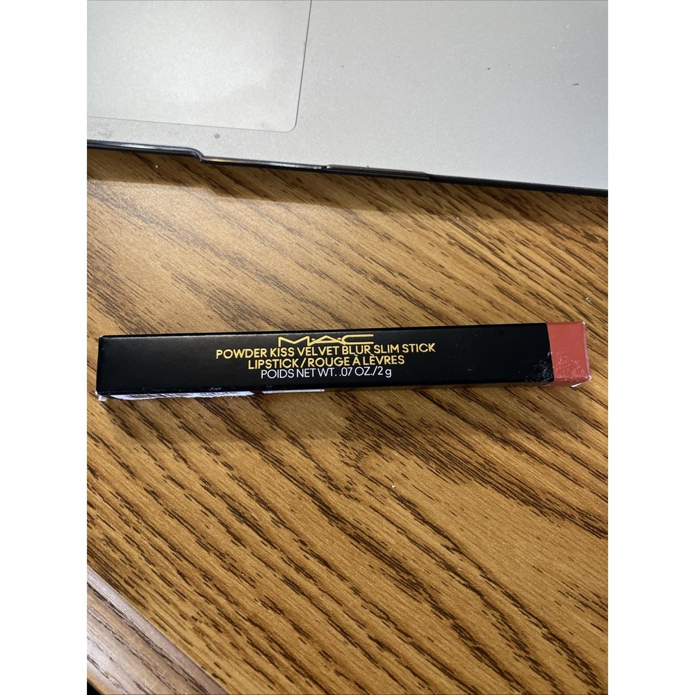 MAC Powder Kiss Velvet Blur Slim Stick Lipstick - 893 Sweet Cinnamon New In Box